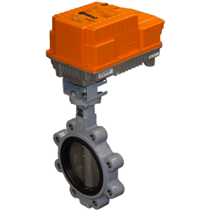 2 Way Butterfly Valve with Belimo Fail-Safe Damper Actuator (200 PSI)